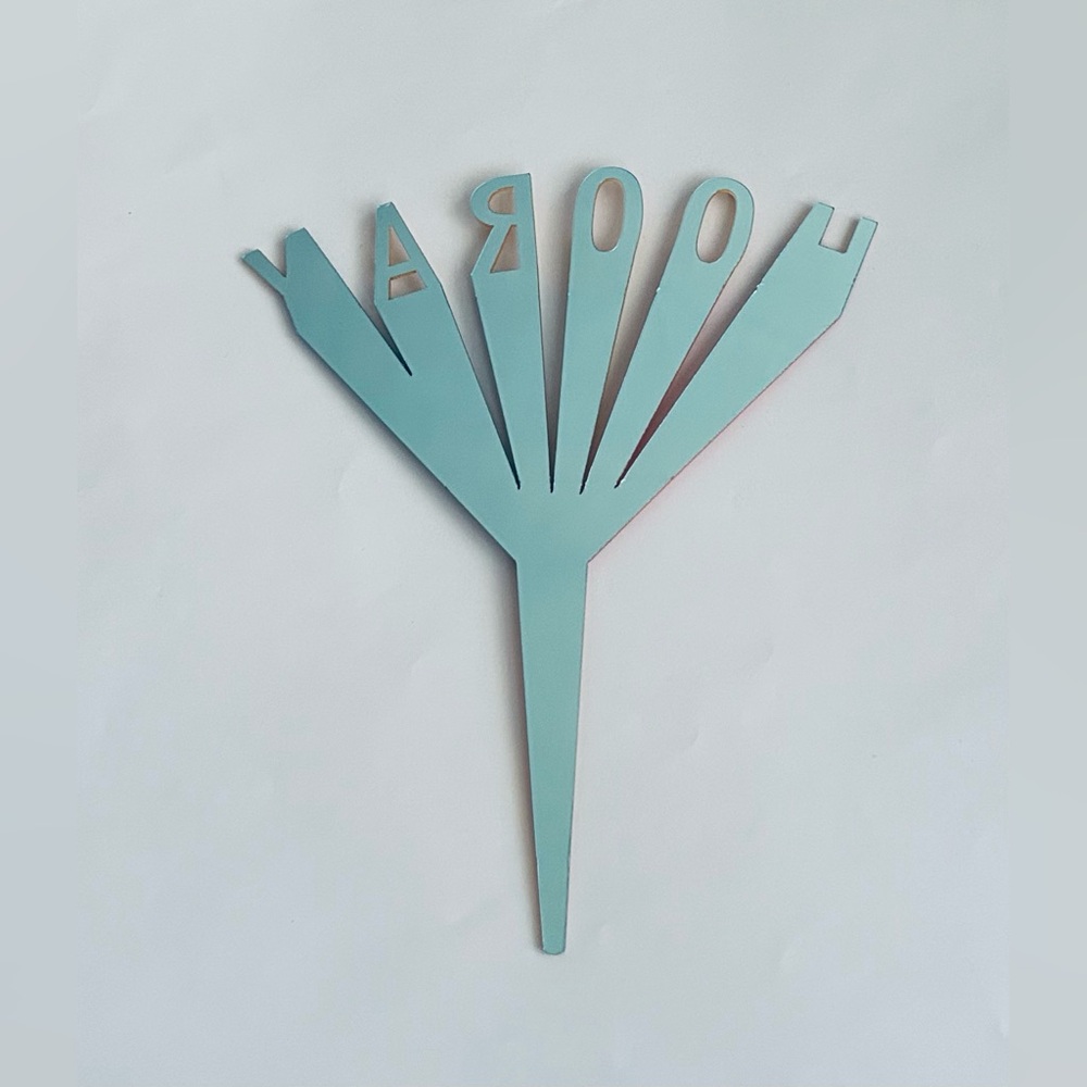 New 2 Colorful HOORAY Cake Toppers Topper - Picture 6 of 8
